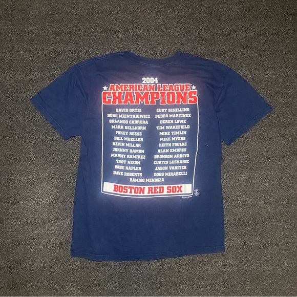 Boston Red Sox vintage mlb baseball 2004 Champions shirt size medium - Picture 2 of 7